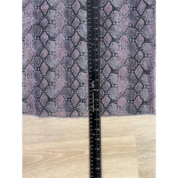 AGOLDE Vintage Mesh Top Y2K 00s Sheer Small Snake Print Mixed Media Romantic - Picture 10 of 10